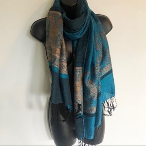 Green & Gold Scarf/Shawl